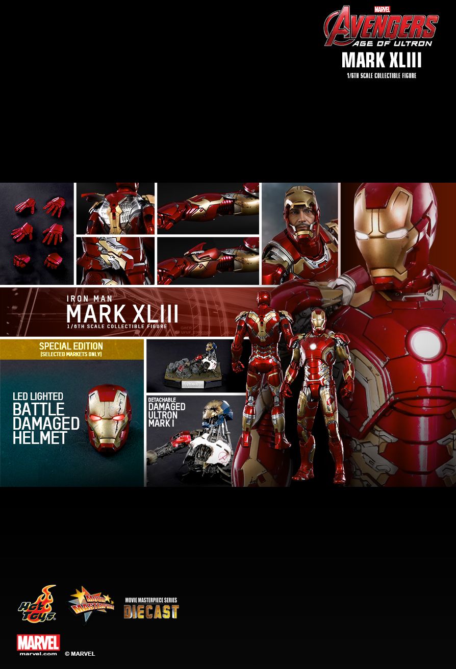 Hot Toys - Iron Man MK43: Avengers Age of Ultron (Diecast) 1/6 Scale