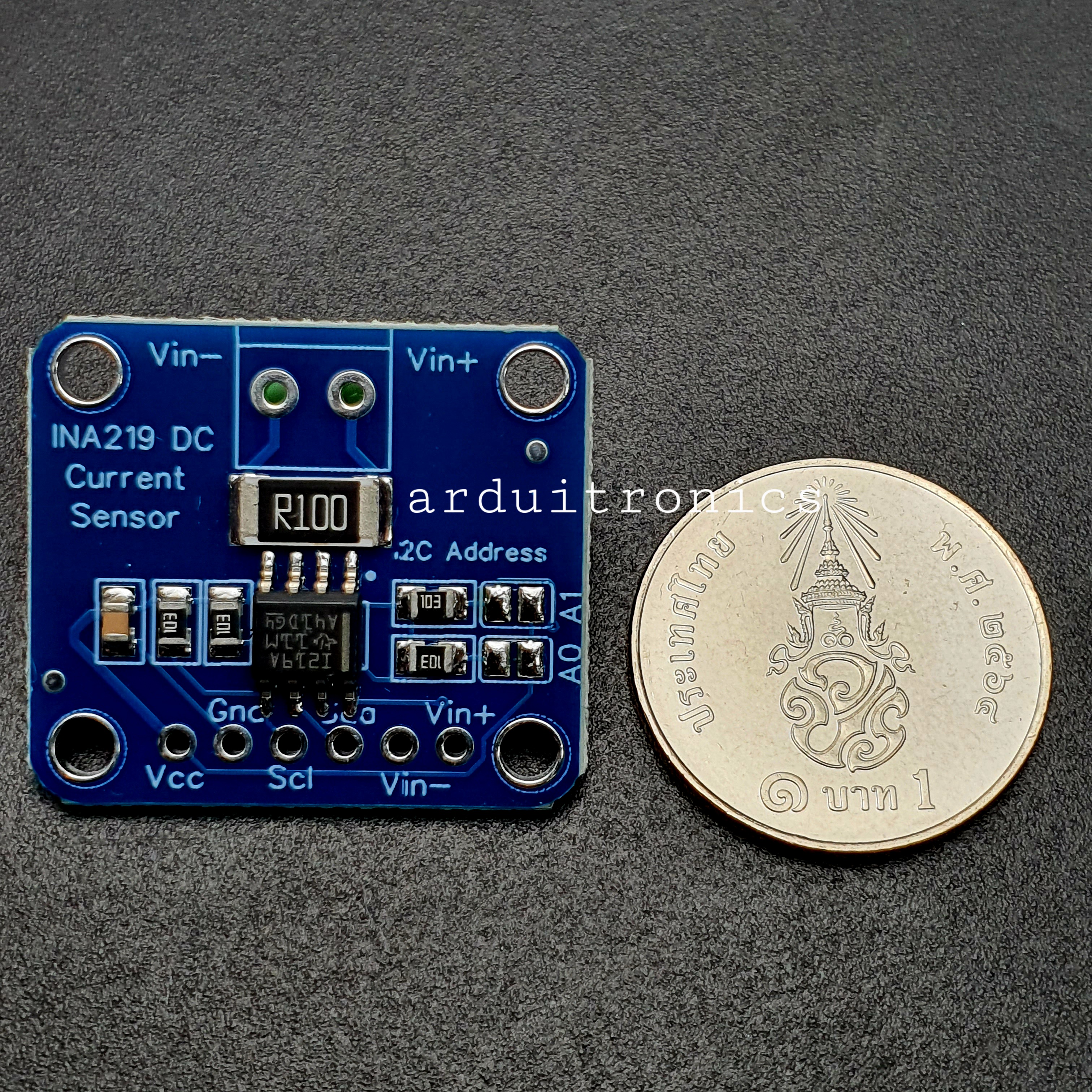 INA219 Digital DC Current Voltage Power Sensor I2C Interface Module - Larger IC