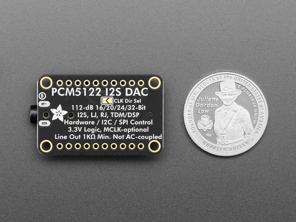 Adafruit PCM5122 I2S DAC with Line Level Output - HW, I2C or SPI (แท้ Adafruit, USA)