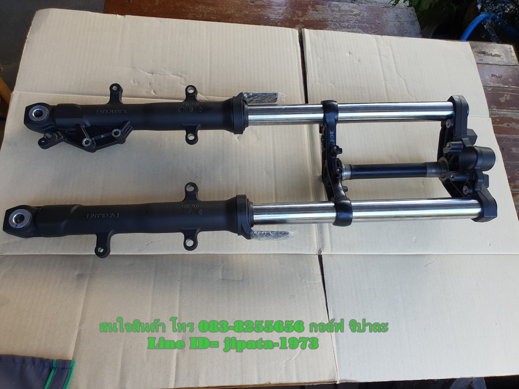 (Z300) ชุดโช้คอัพหน้าและแผงคอ บน ล่าง Kawasaki Z300 แท้