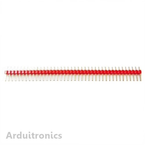 ก้างปลา 40P 2.54mm Pin Header Dip Straight Single Row 1 x 40 Pin ( 6 สี )