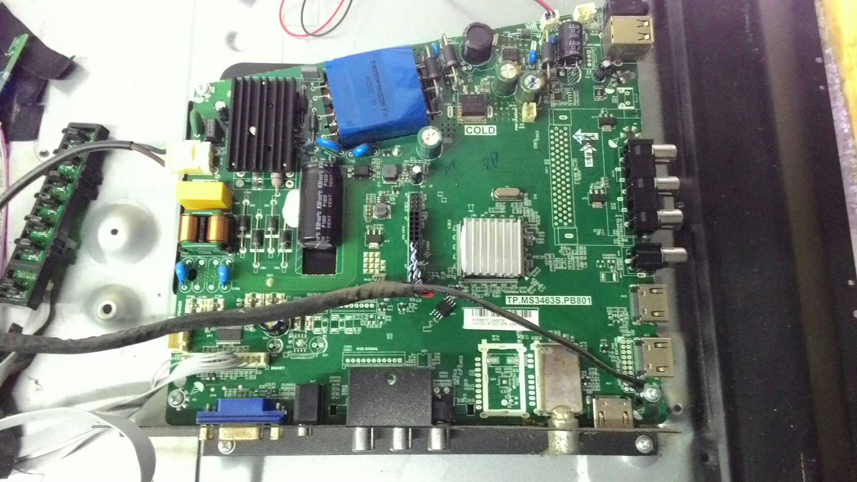 IC MEM Family รุ่น DTV-LED32D-T2 พาร์ทบอร์ด TP.MS3463S.PB801