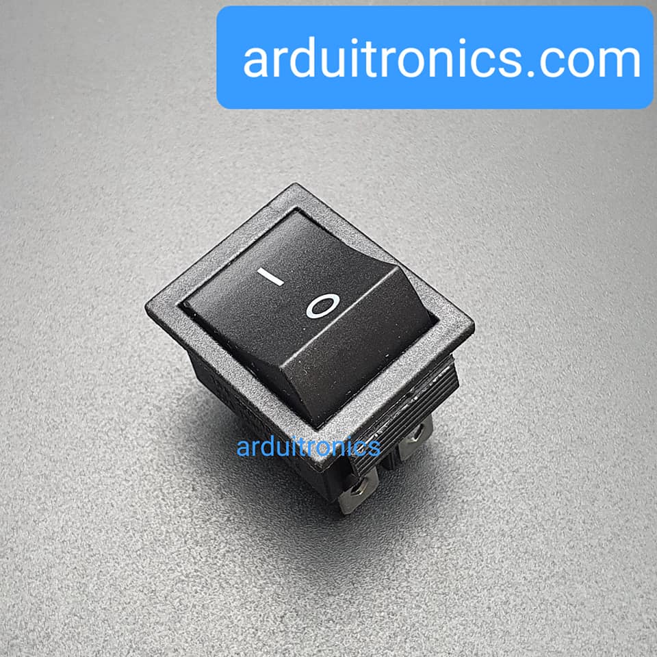 สวิตช์เปิดปิด KCD4 250VAC 15A High current switch 15A 250VAC สีดำ