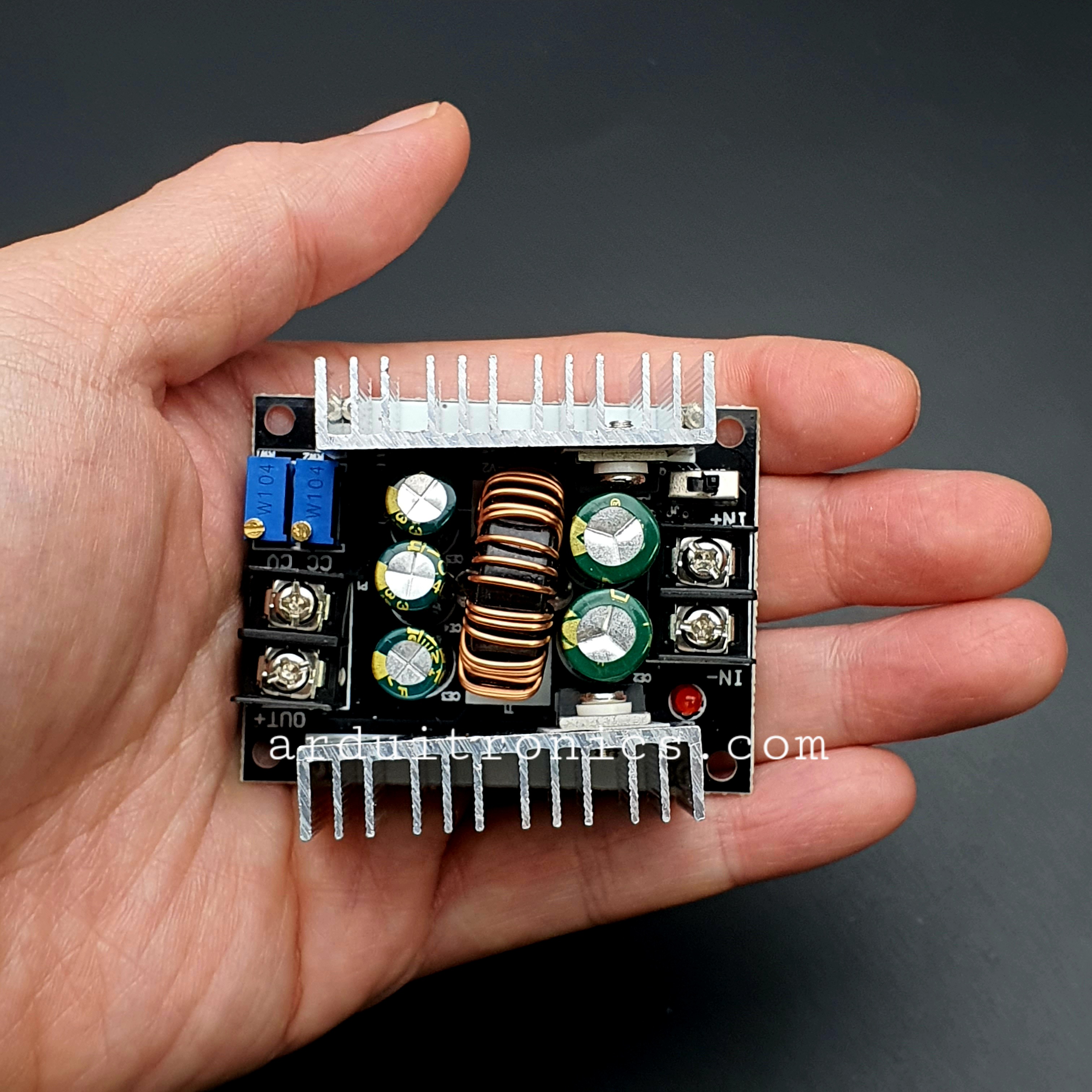 DC-DC 20A 300W Step Down Buck Converter PCB สีดำ