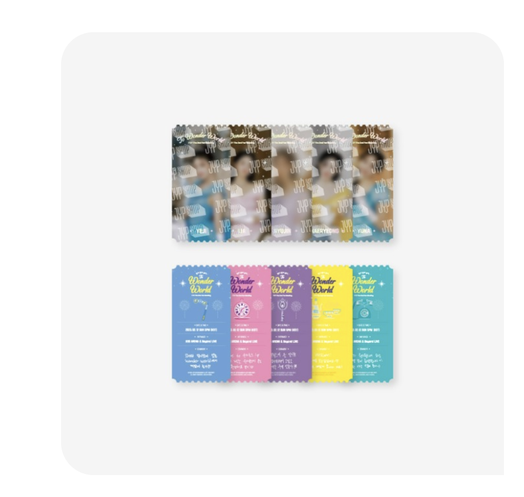 ITZY - ITZY To Wonder World- ของสะสม ITZY Special photo ticket set - ส่งเครืองบิน