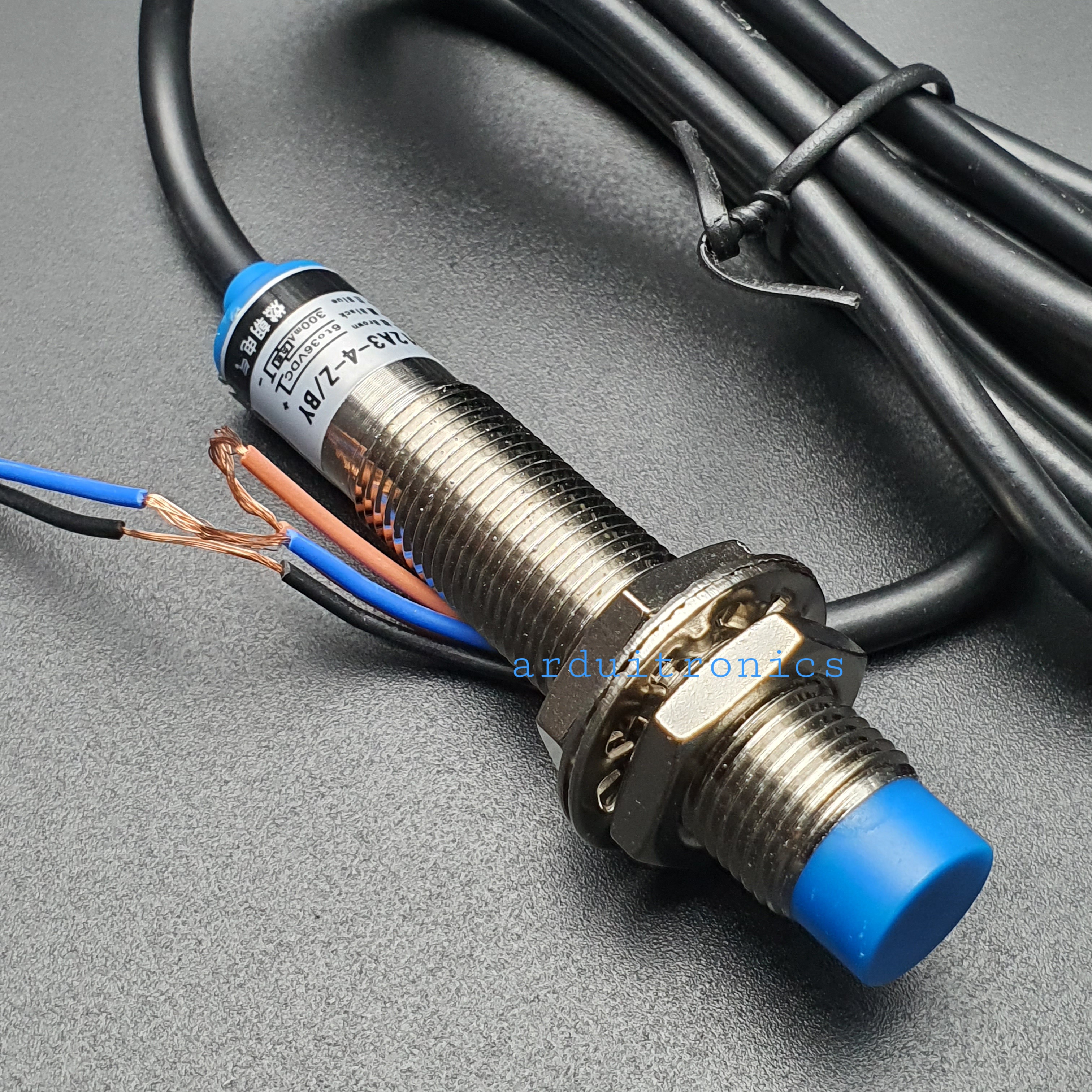 Inductive Proximity Sensor Detection Switch LJ12A3-4-Z/BY (PNP) Normally Open เซนเซอร์ตรวจจับโลหะ ระยะสูงสุด 4mm