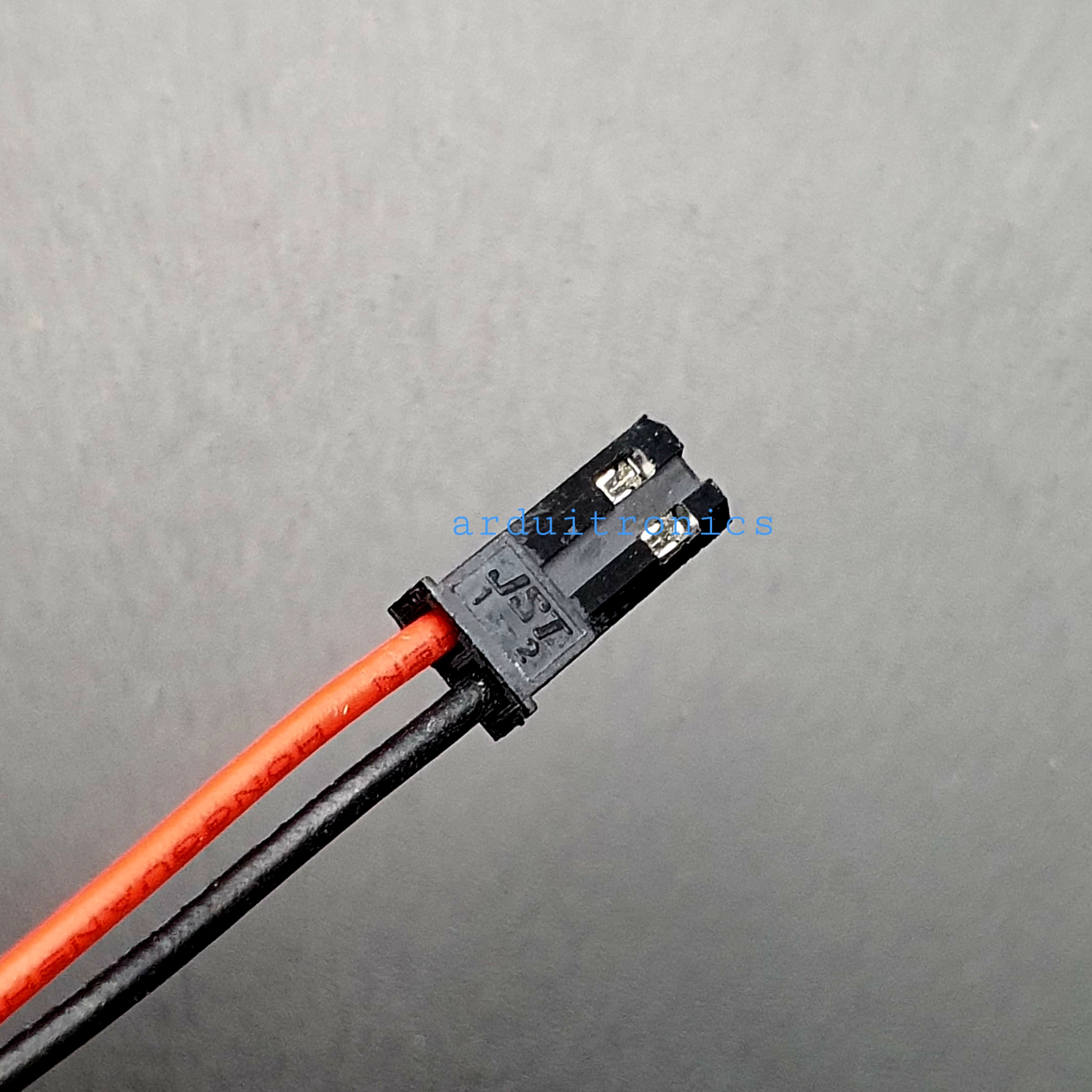 JST Connector 2Pin Plug Male สายต่อ JST ตัวผู้ พร้อมสายไฟยาว 10cm - Black