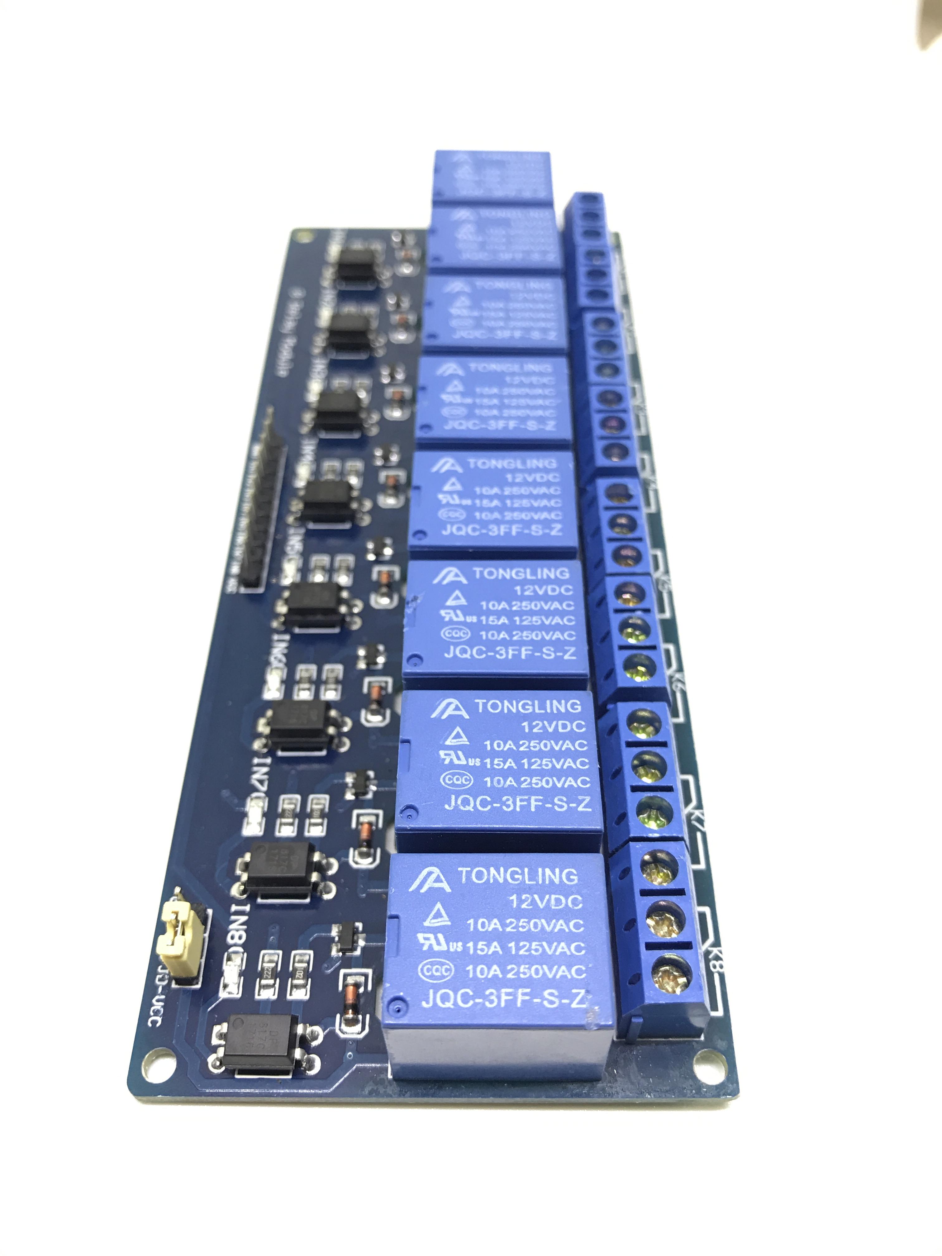 8 Channel Relay 12V 10A (Optocoupler) รีเลย์ 8 ช่อง