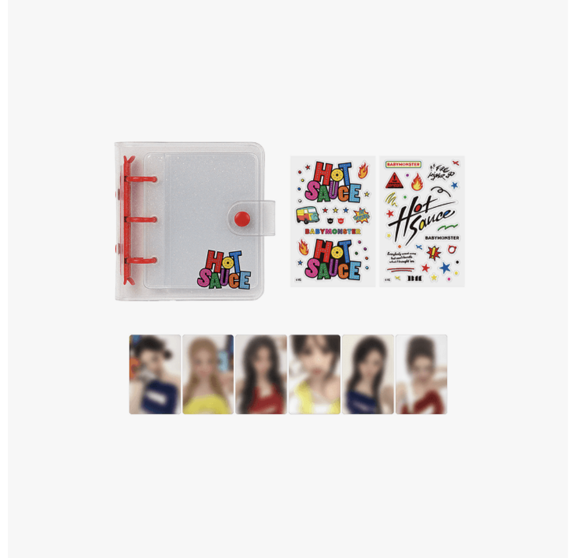 BABYMONSTER -[HOTSAUCE] BABYMONSTER - PVC Photocard Binder + Sticker Set