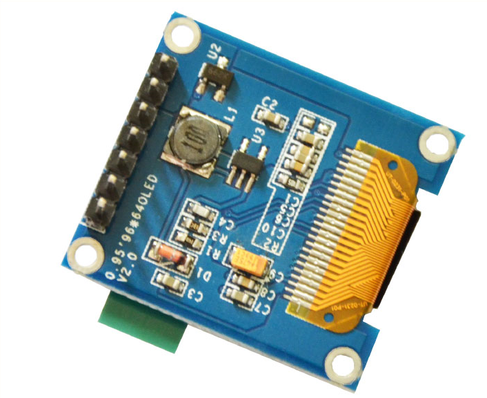 RGB OLED 0.95" 96x64 Pixels 16-bit Color OLED - SPI Interface