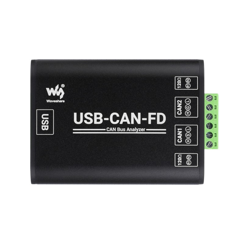 Industrial Grade CAN/CAN FD Bus Data Analyzer, USB to CAN FD Adapter, CAN/CAN FD Bus Communication Interface Card - Windows Support (แท้จาก Waveshare)