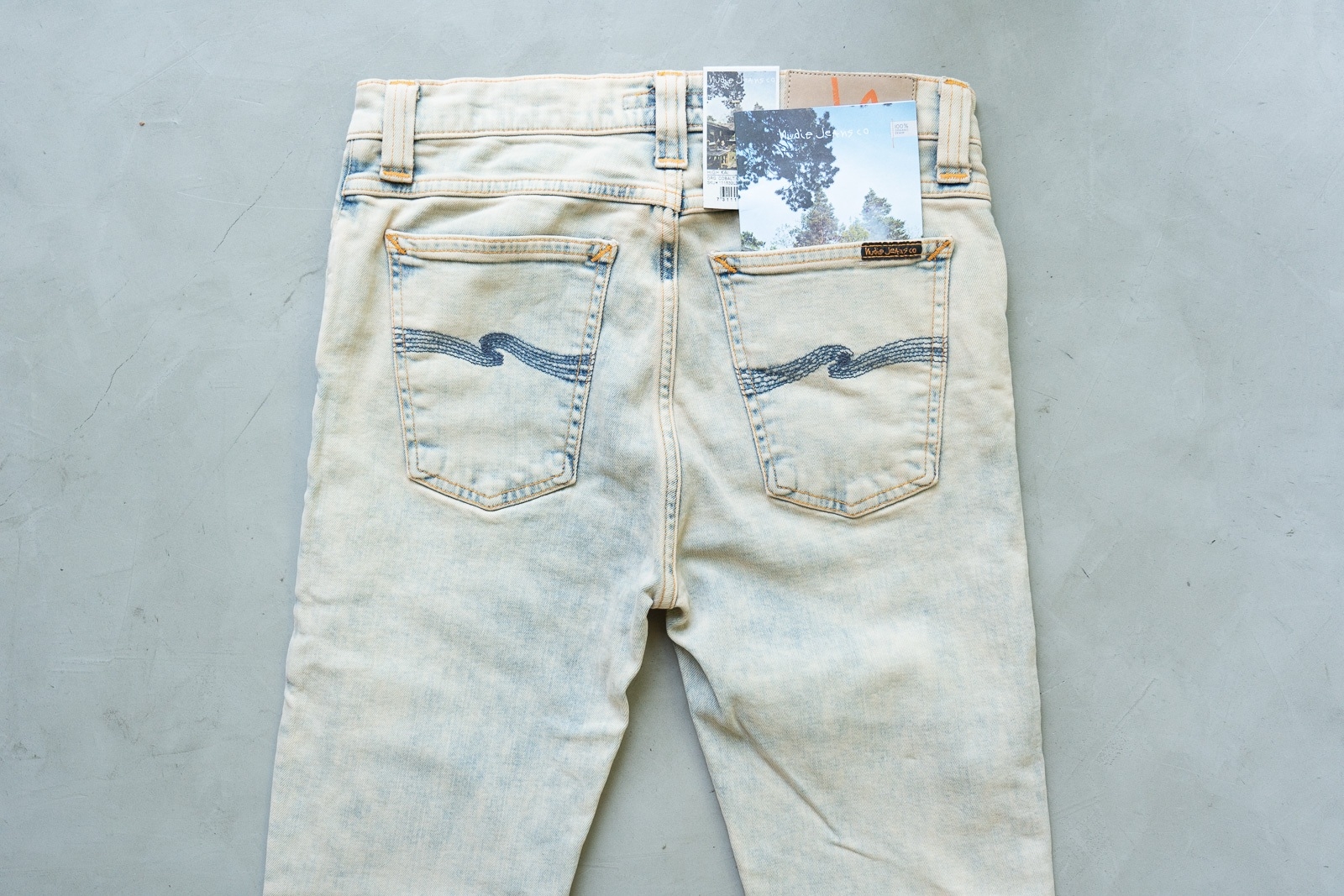 [DEFECT] High Kai Cobalt Navy ยีนส์ฟอกเอวสูง ทรงสกินนี่ Nudie Jeans ของแท้ 100%