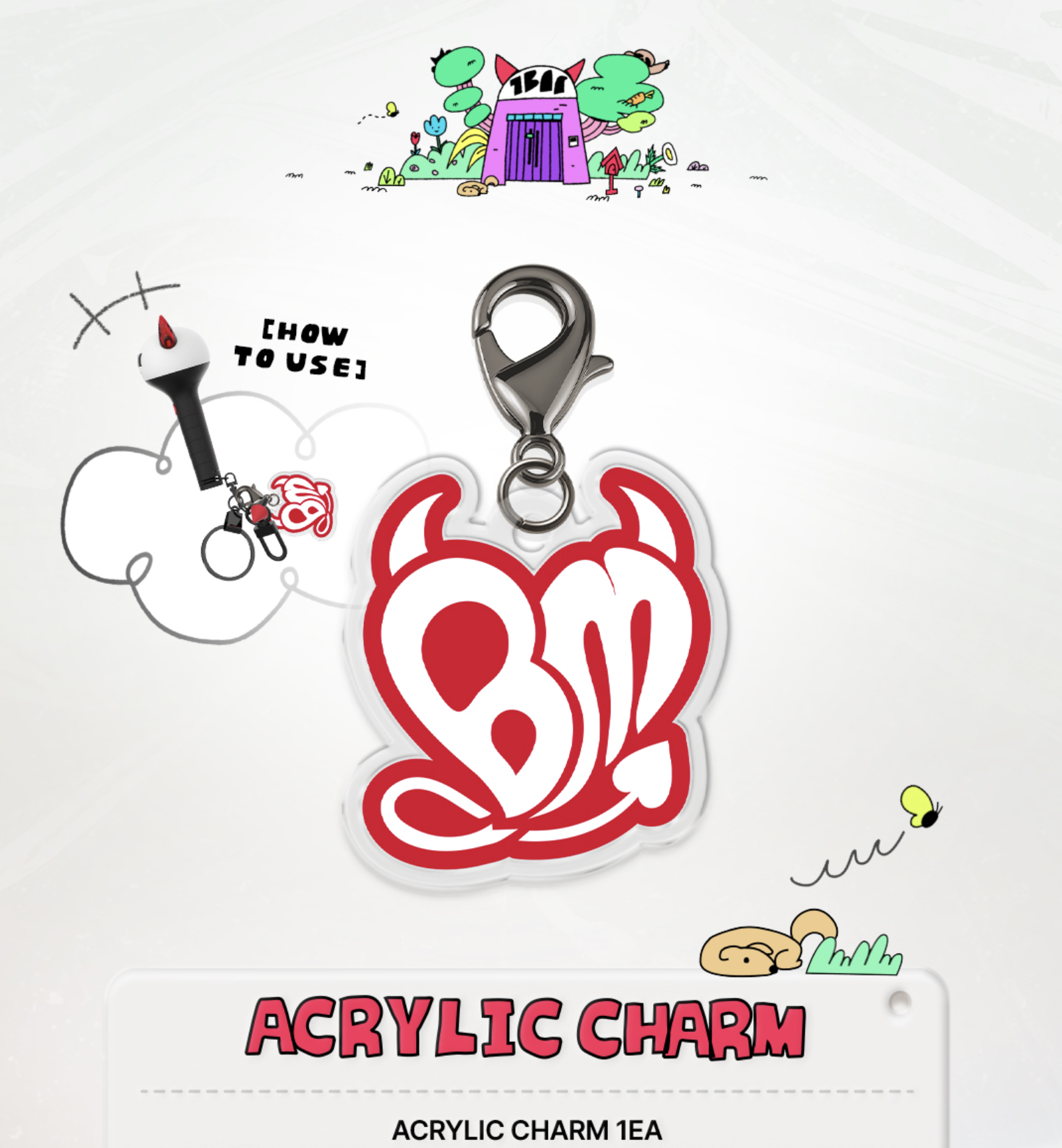 BABYMONSTER Welcome to BAEMON HOUSE! MD -ACRYLIC CHARM