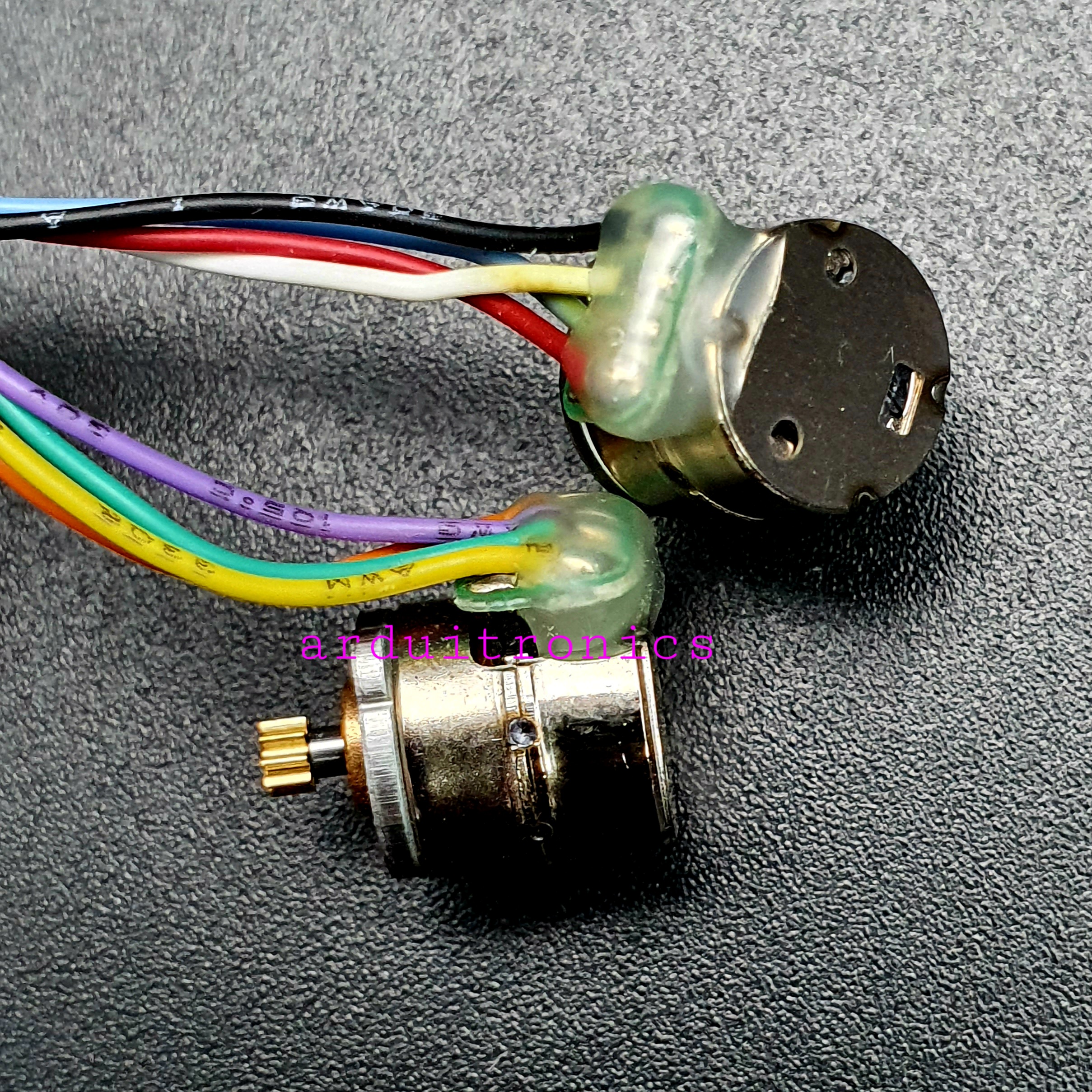Micro Stepping Motor - 8mm ( Two Phase Four Wire Two Motors Gear Size 2.2mm )