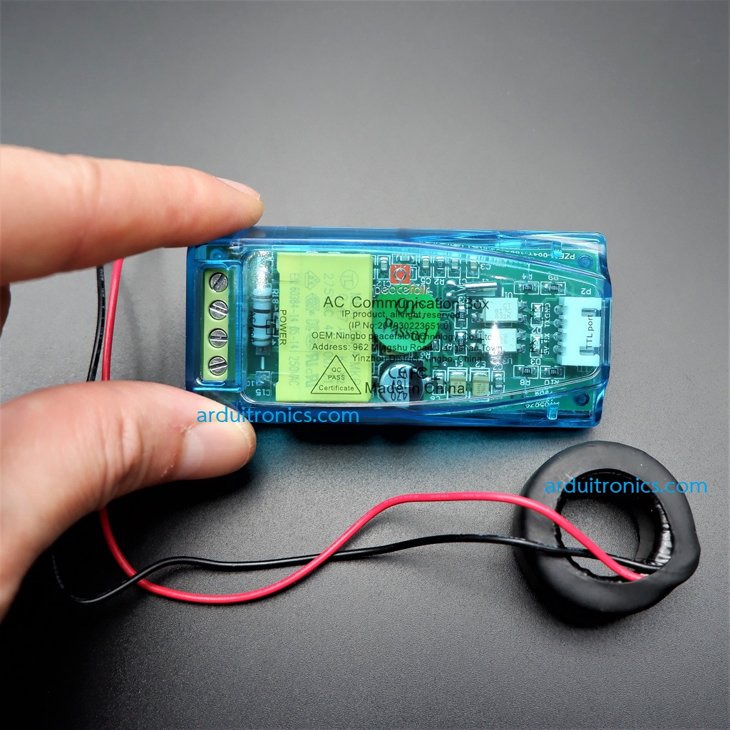PZEM-004T Version 3 AC Digital Power Energy Meter Module แบบมีกรอบใสอย่างดี
