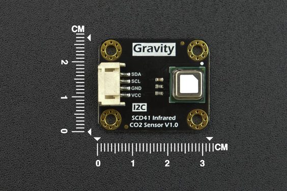 Gravity: I2C SCD41 Infrared CO2 Sensor (400 - 5000 ppm) - แท้จาก DFRobot