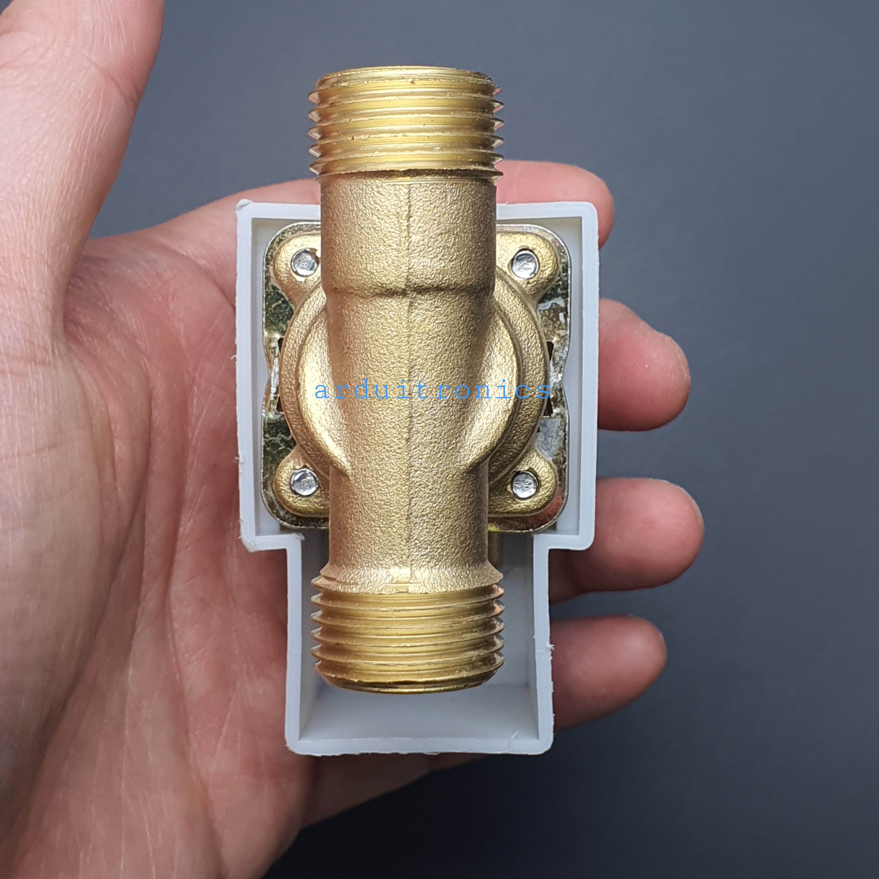 Solenoid Valve โซลินอยด์วาล์วน้ำเกลียวนอก ทองเหลือง NC ปกติปิด 1/2" 4หุน 12VDC