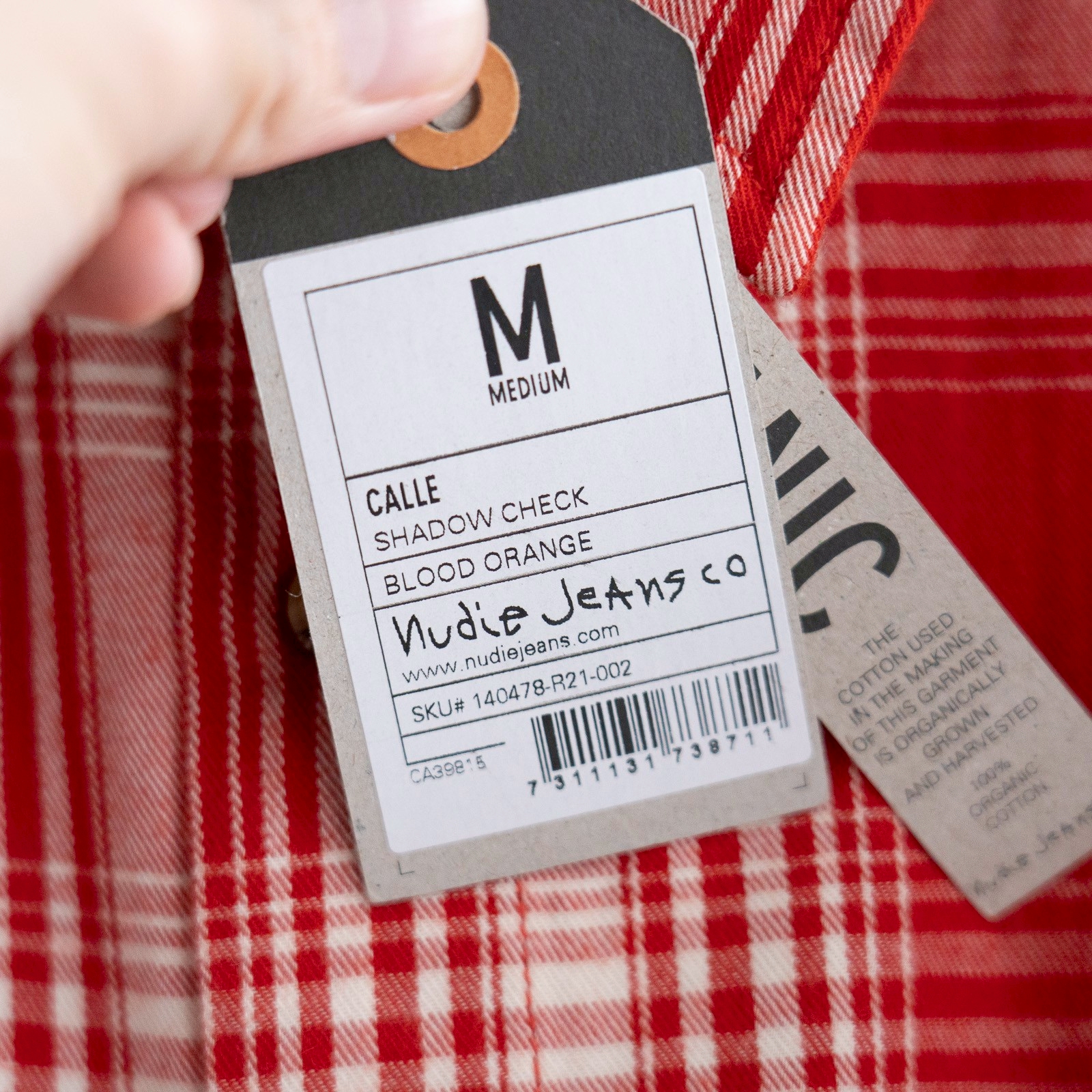 Calle Shadow Check - Blood Orange