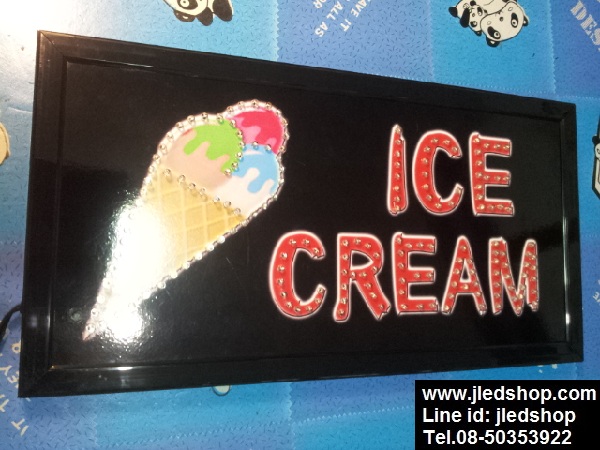 ป้ายไฟIce Cream