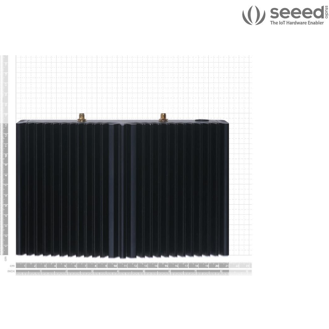 [สินค้า Pre-order] Jetson SUB Mini PC-Black with Jetson Xavier NX module, OLED screen, Passive Heat Dissipation Design, no-fan Designing, 256GB SATA SSD, WiFi, Antennas and pre-installed JetPack System - Seeed Nvidia