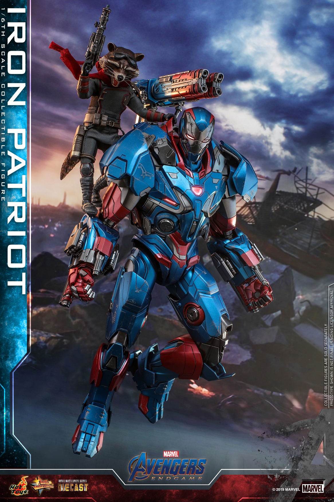 "Pre-Order" Hot Toys Avengers: Endgame - 1/6th scale Iron Patriot Collectible Figure