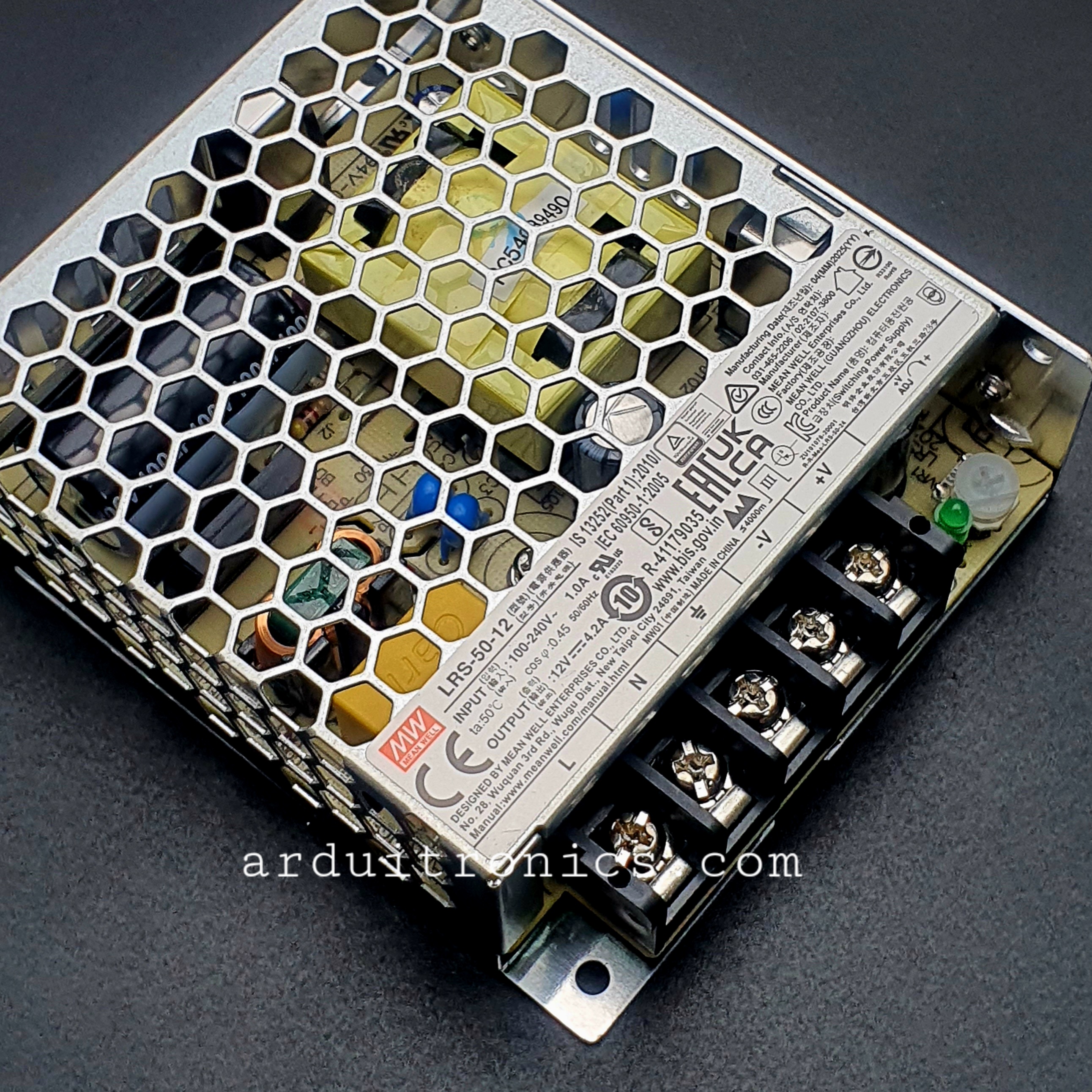 Switching Power Supply 12V 4.2A 50W (MEAN WELL LRS-50-12)