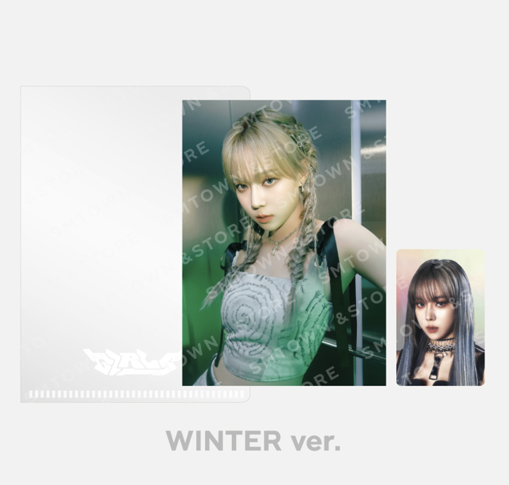 aespa - ของสะสม aespa Girls MD -Postcard + Hologram Photo Card Set - winter