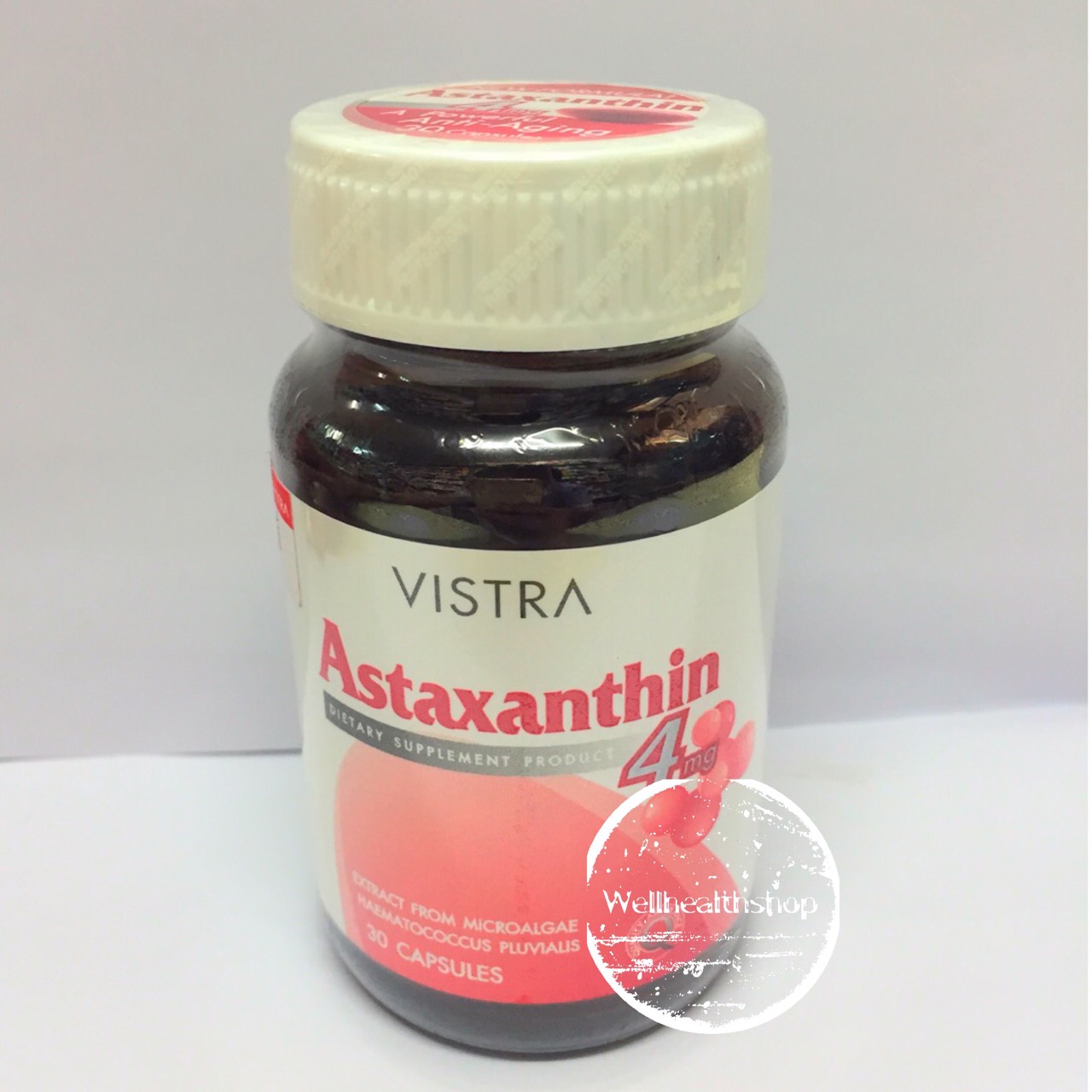 Vistra Astaxantin 4mg วิสตร้า แอสตาแซนธิน 30 แคปซูล