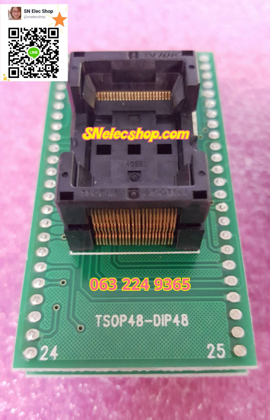 Socket Adapter : TSOP48-DIP48 สำหรับเครื่อง RT809H