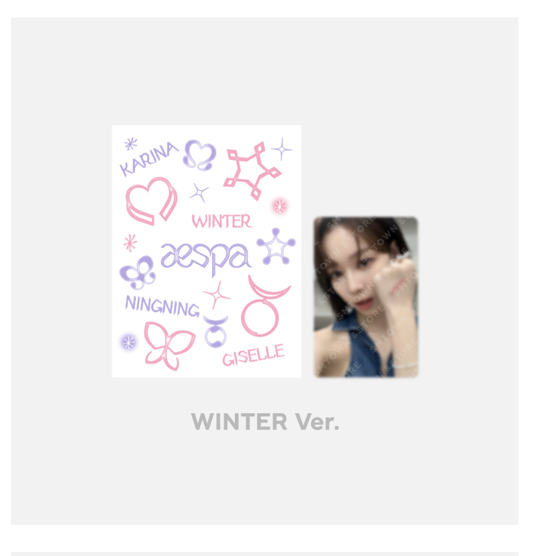 aespa -[Come to MY illusion] - pop u p - Tatoo sticker - winter