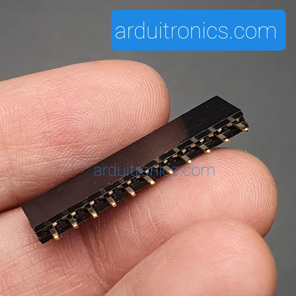 [Black] 1X11 Pin Single Row Female Header 2.54mm Pitch Straight Pin Square (จำนวน 1 ชิ้น)