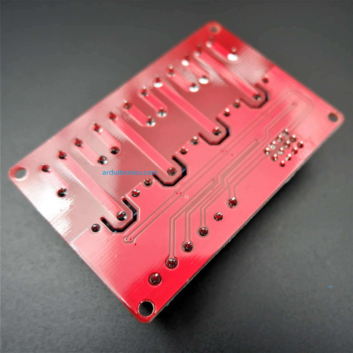 24V 4 Channel Relay High/Low Level Trigger Relay Module (Red PCB)