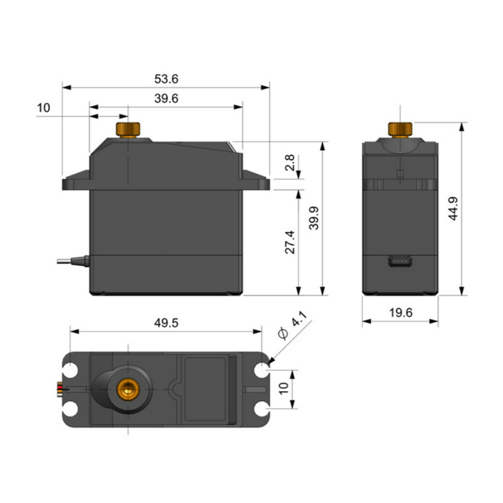 DSS-M15S 270° 15KG DF Metal Servo with Analog Feedback (แท้จาก DFRobot)