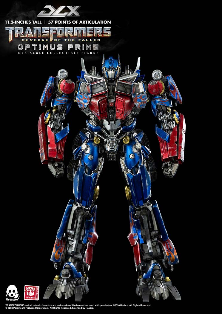 Three Zero Transformers: Revenge of the Fallen DLX Optimus Prime