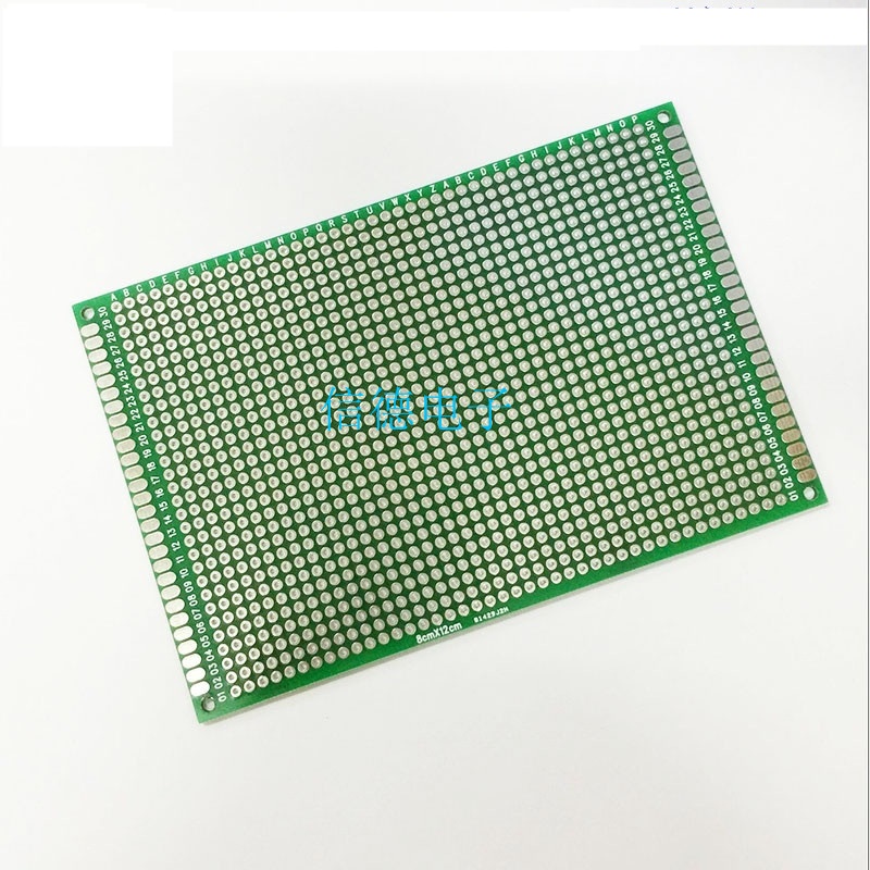 Through Hole Universal Prototyping PCB Board 8x12cm (แผ่น PCB ไข่ปลา 2 หน้า)