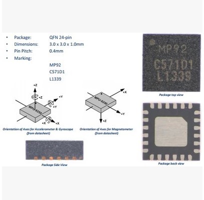 thumbnail interactive-video image 1 of MPU-9255 9-Axis Sensor Module – 3-Axis Gyroscope, Accelerometer, Magnetic Field 1 of 5