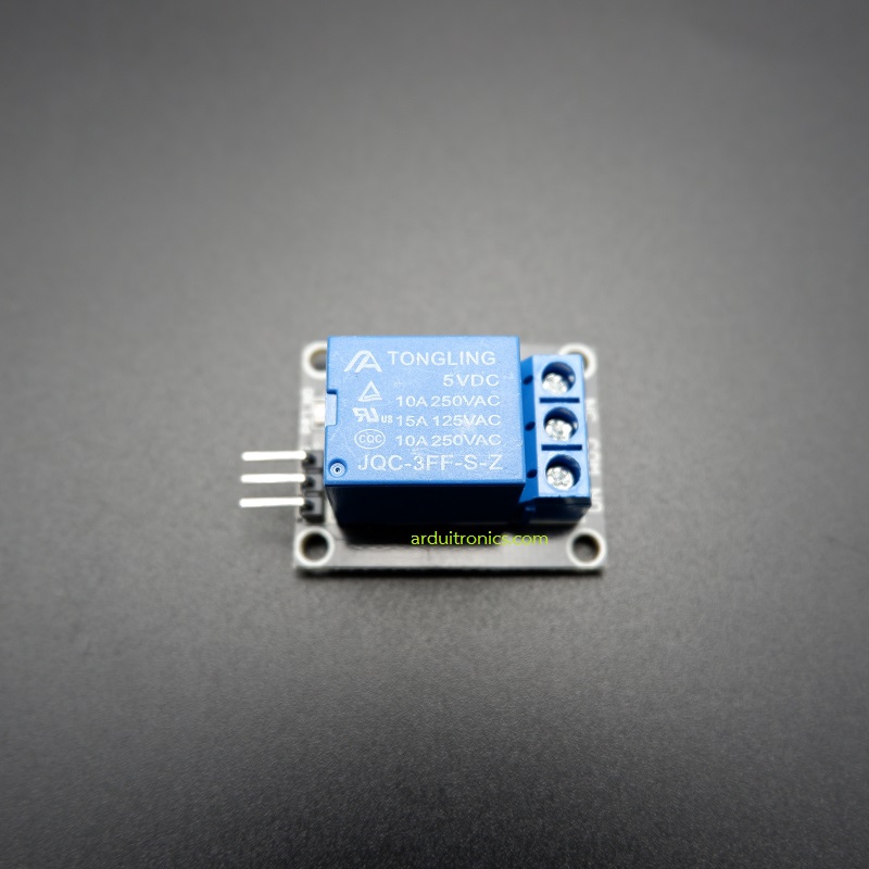 5V 1 Channel Relay Module KY-019 (PCB สีดำขนาดเล็กพอดีกับหัวรีเรย์)