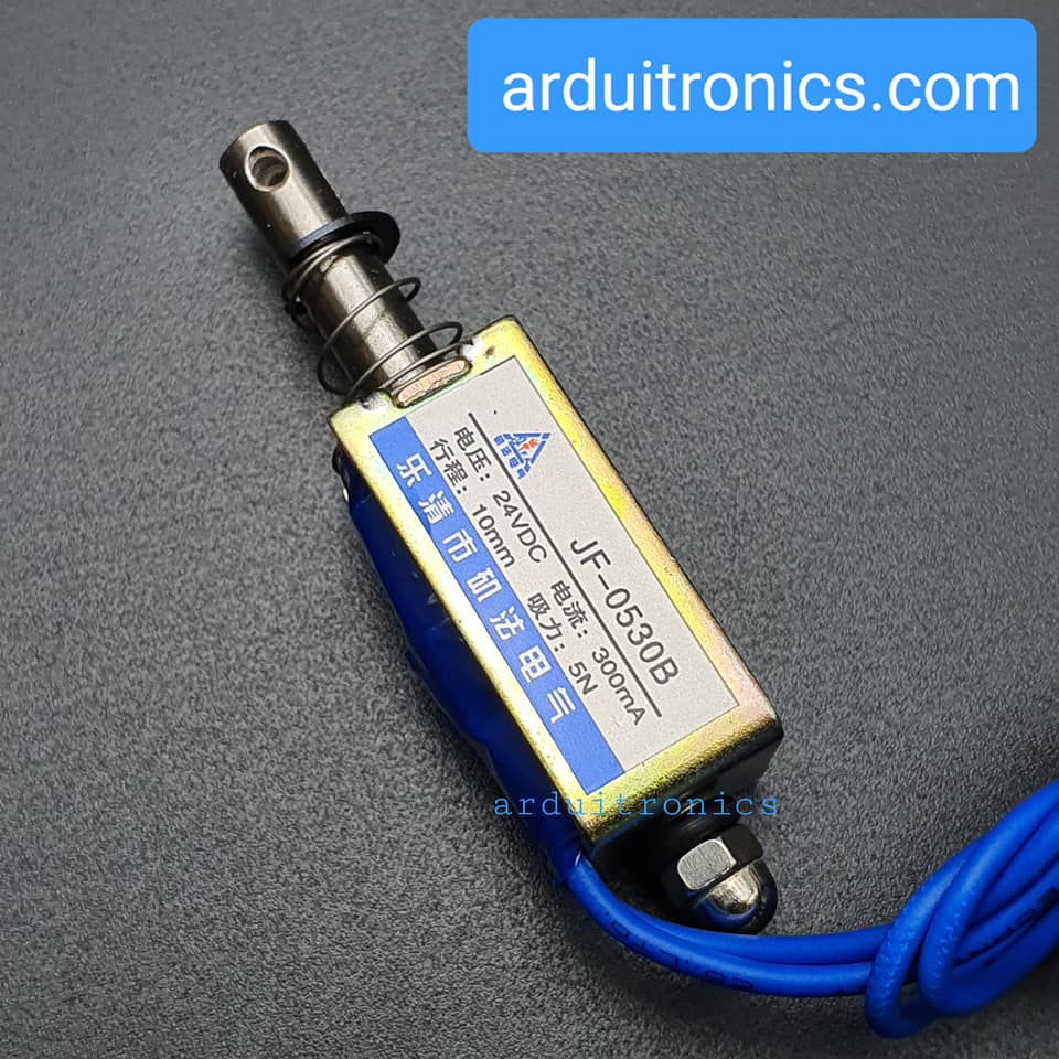 กลอนไฟฟ้า กลอนลิ้นชักไฟฟ้า Push-Pull Frame Type DC Electromagnet รุ่น JF-0530B 24V