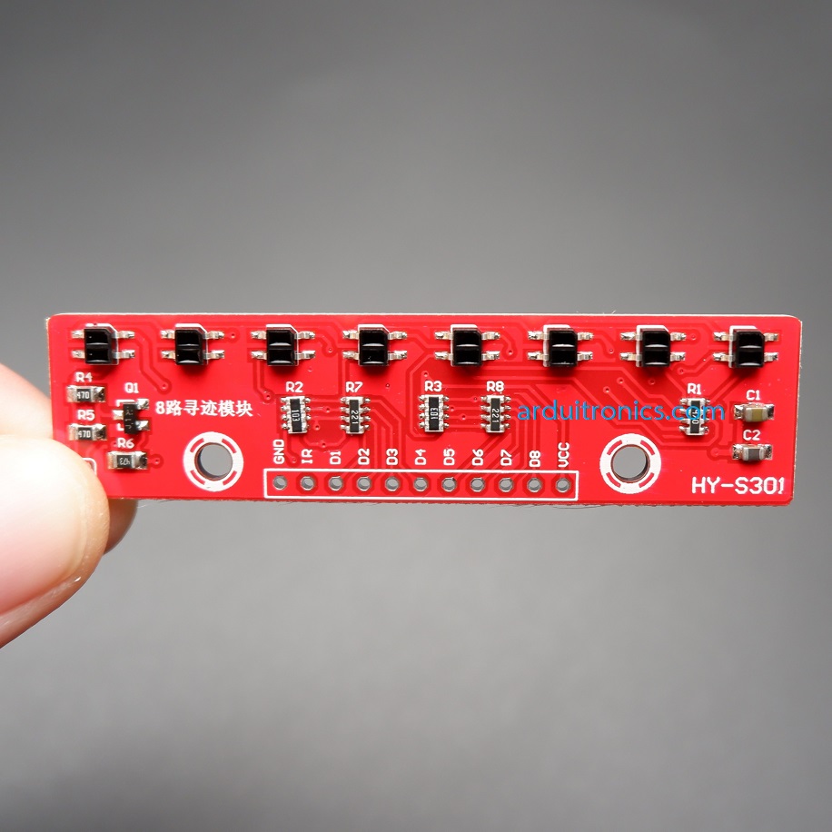 8-Way Line Tracking Module (โมดูลตรวจจับเส้นสำหรับ Smart Car)