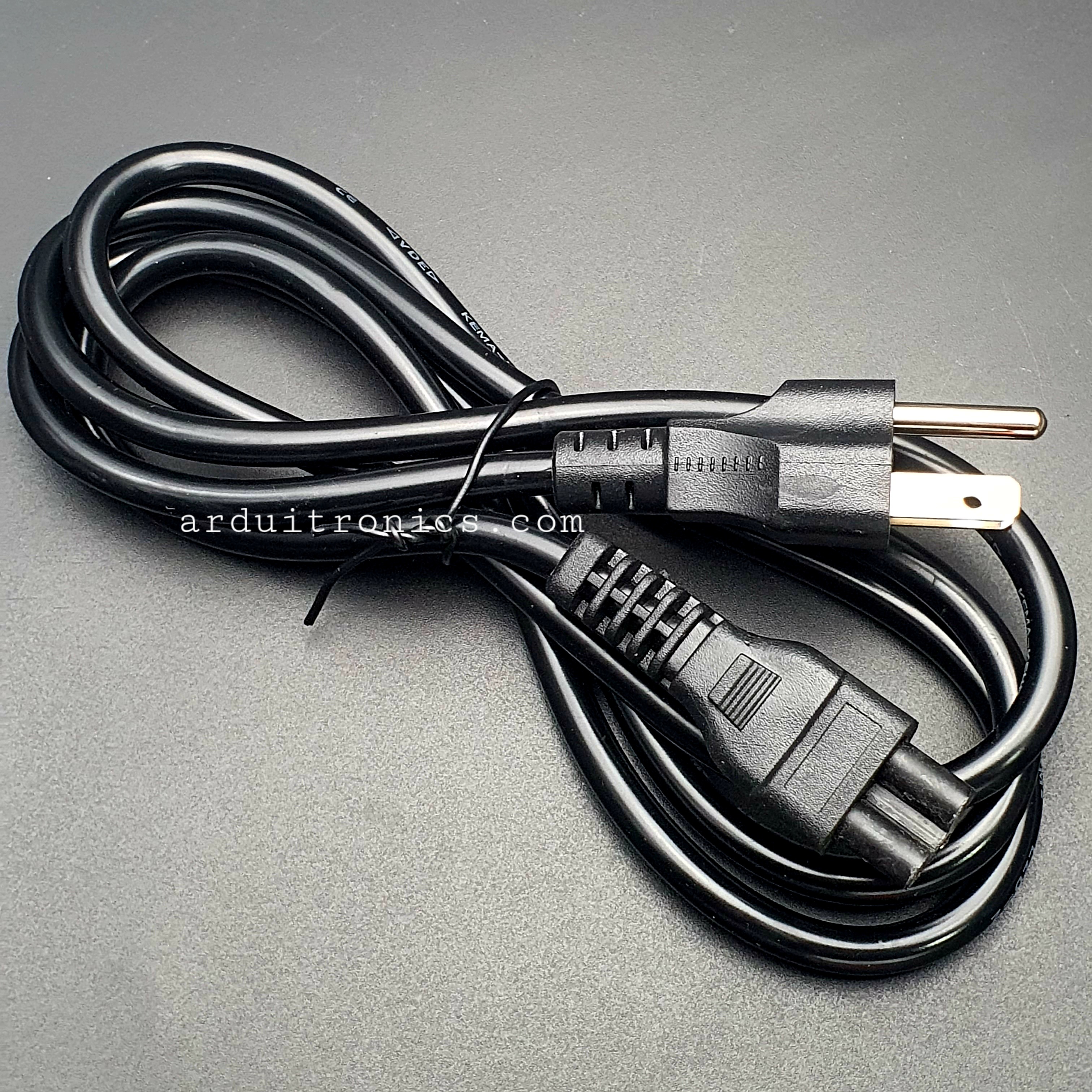 สายต่อ power adapter (Notebook) แบบ 3 หัว ยาว 1.5m Round Socket