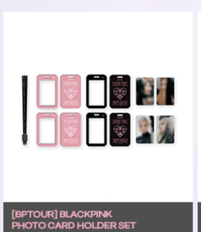 BLACKPINK - ของสะสมงานคอน BLACKPINK WORLD TOUR [BORN PINK] SEOUL - Photo card holder set - ส่ง เครืองบิน