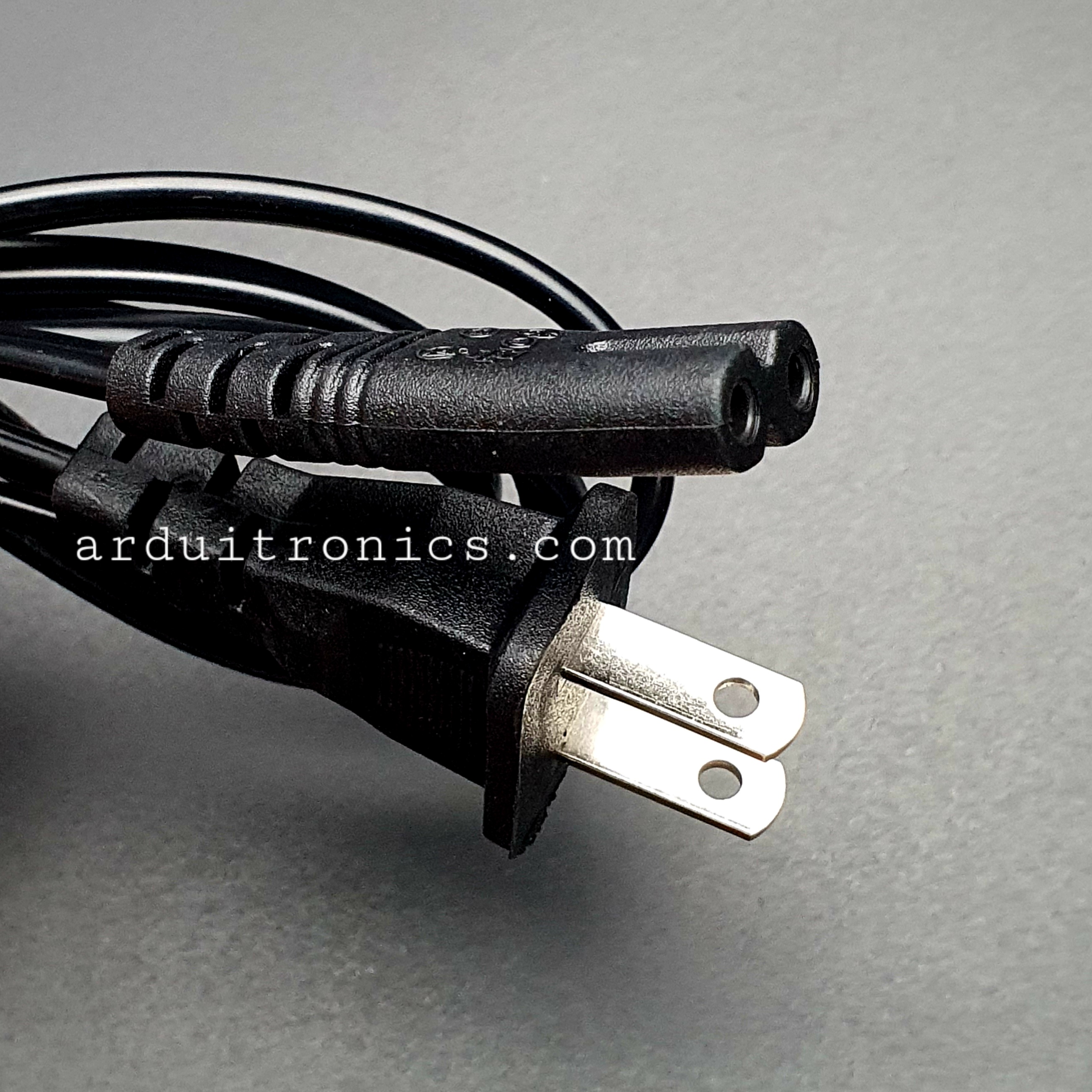 สายต่อ power adapter (Notebook) แบบ 2 หัว ยาว 1.5m Round Socket