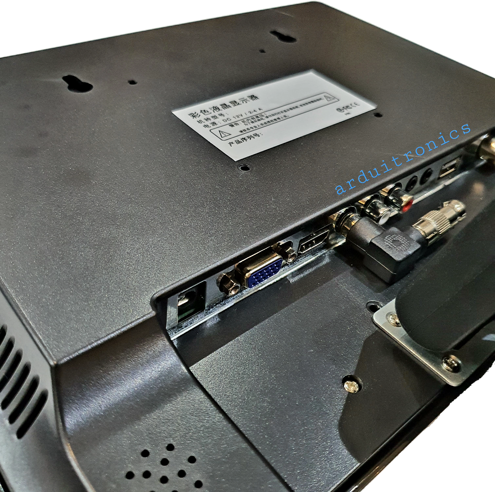 จอ LCD 12นิ้ว 1024x768 (แถม remote control / power adapter / HDMI adapter) สำหรับ Raspberry Pi / Nvidia พร้อมฐานตั้ง