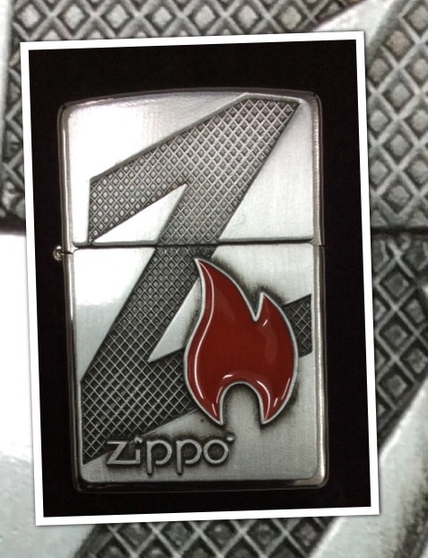 zippo ไฟแช็คzippo 29104 Flame Brush Chrome
