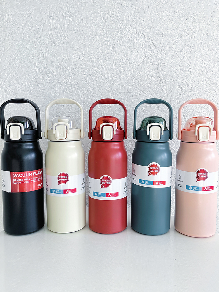 กระติกน้ำเก็บอุณหภูมิ 1.3L 1300 ml เก็บอุณหภูมิ ขนาดใหญ่ ขวดน้ำสแตนเลส แข็งแรง ทนทาน Stainless bottle