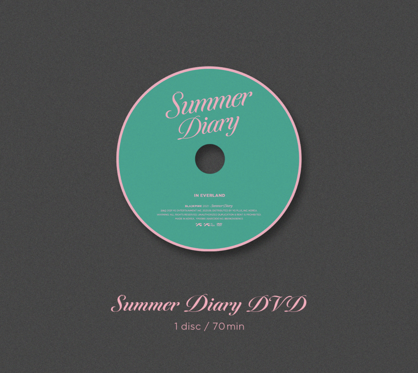 BLACKPINK -BLACKPINK 2021 SUMMER DIARY แบบ DVD แบบ ได้ของแถม จาก yg เพิ่ม