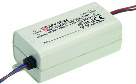 Switching Power Supply 16W 24V 0.67A (MEAN WELL APV-16-24)