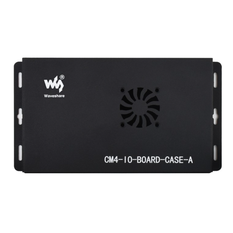 Metal Box (A) for Raspberry Pi Compute Module 4 IO Board, with Cooling Fan (ของแท้จาก Waveshare)