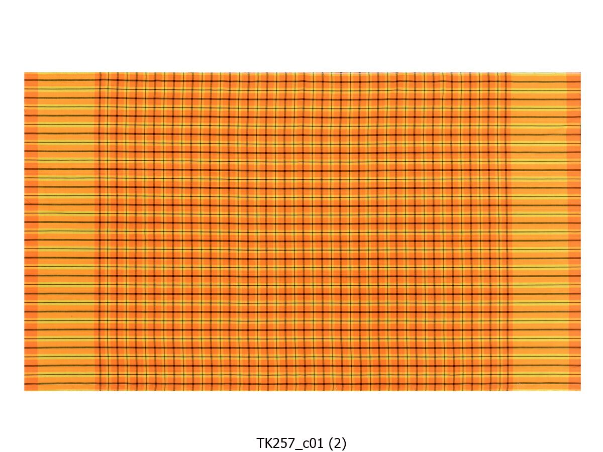 [2ม.] ผ้าขาวม้า TK257 ส้ม