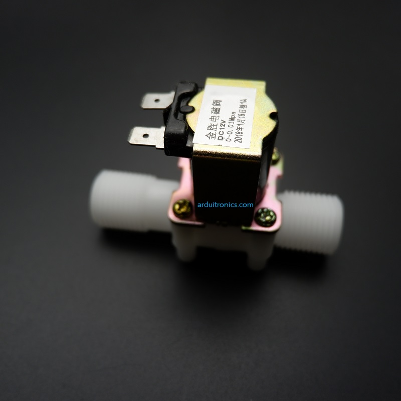 Solenoid Valve (normally closed) 12V-DC 1/2" (แรงดัน 0 - 0.05 MPa) for Water Air Flow Switch (ปกติปิด) ZE-4F180